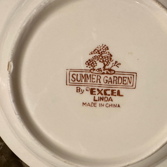 Vintage 1970’s Summer Garden by Excel Linda 7 inch plate with flowers - Picture 5 of 5